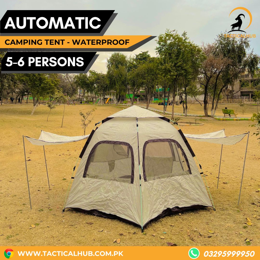 Automatic Waterproof Family Tent for Camping 5-6 persons