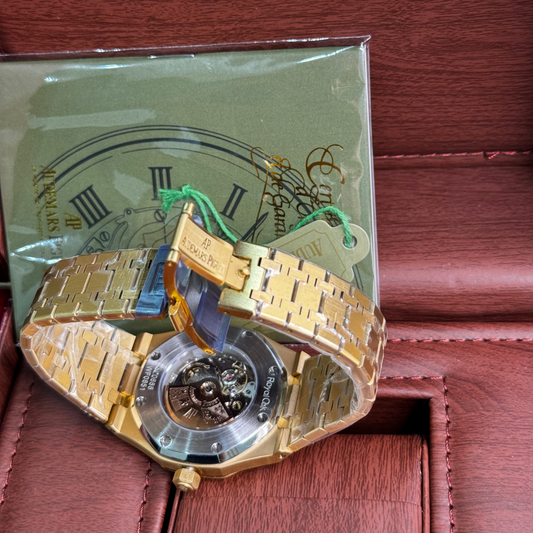 AUDEMARS PIGUET ROYAL OAK FULL ROSE GOLD BLUE DIAL