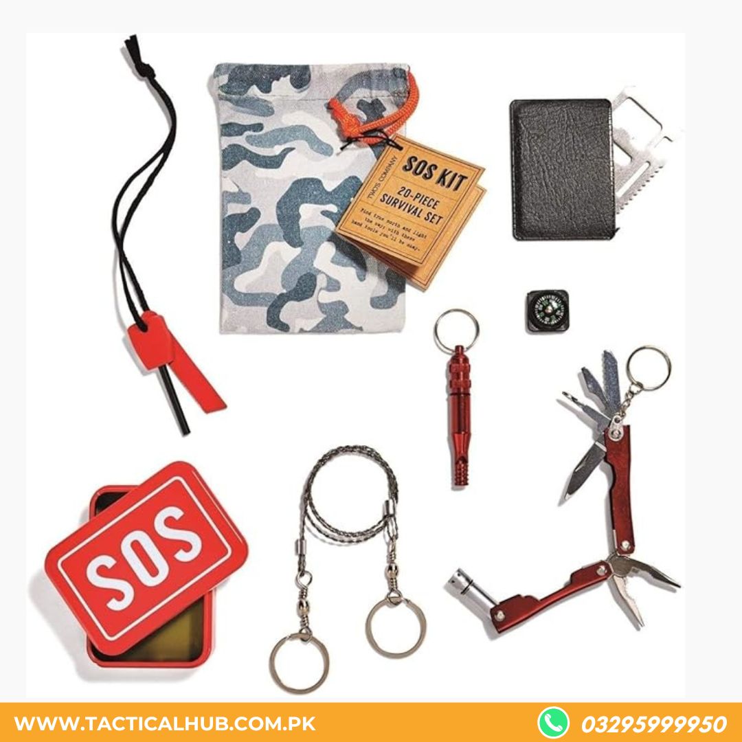 SOS Emergency Kit 20-Piece Survival Kit