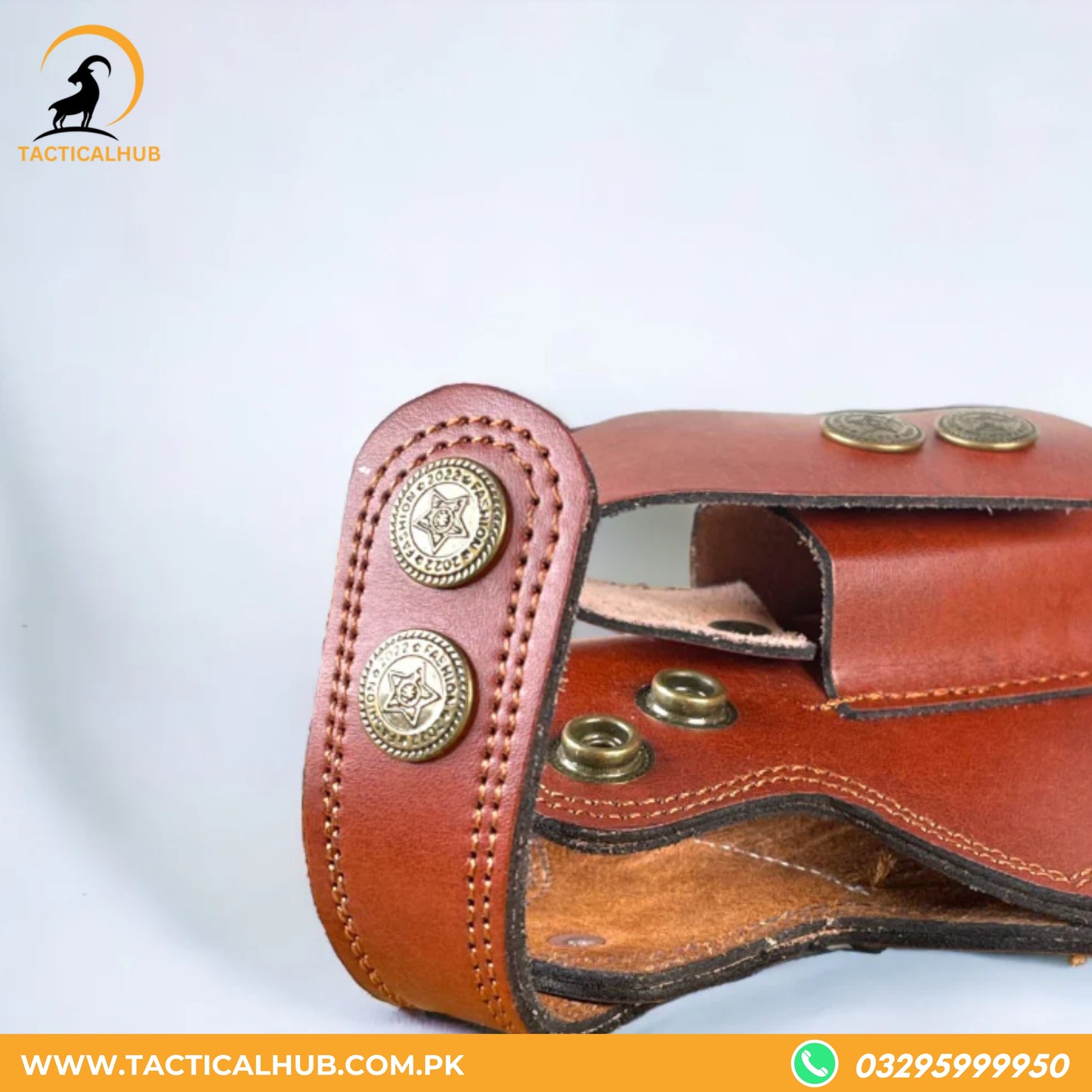 Secure Leather Pistolen Pouch.