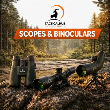 High-quality binoculars in Pakistan – TacticalHub binoculars collection featuring military-style, long-range outdoor and hunting binoculars with high-definition lenses.