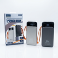 Kamal 65W 30000mAh Power Bank – Super-Fast Charging, Digital Display & Multi-Device Compatibility