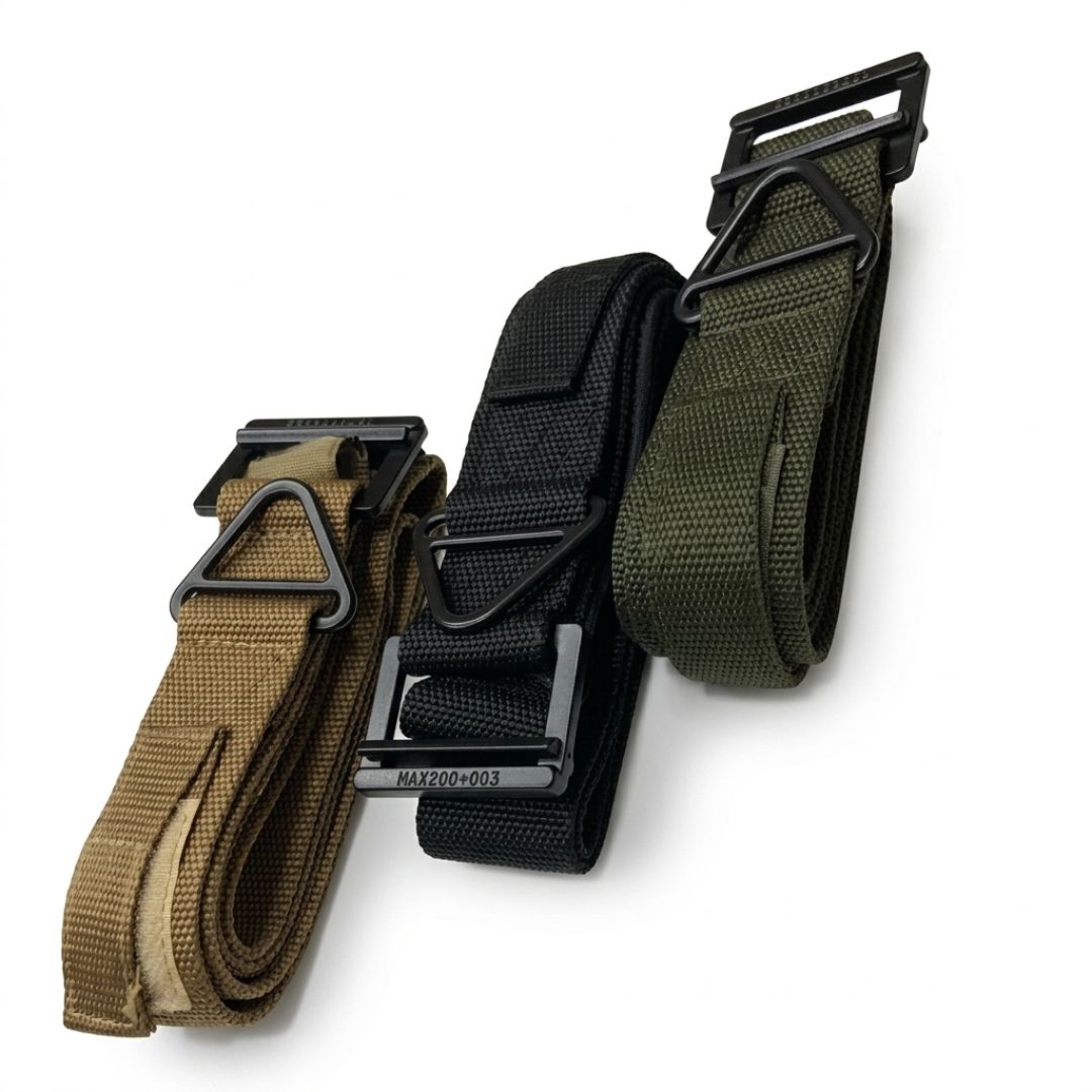 Heavy-Duty CQB Tactical Riggers Belt | Quick-Release Metal Buckle, Military Nylon Webbing, Outdoor Combat Gear
