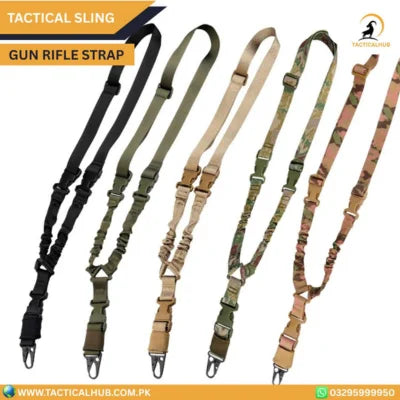 Tactical One Single-Point Bungee Sling with M-LOK QD Sling Swivels — Adjustable, Shock-Absorbing