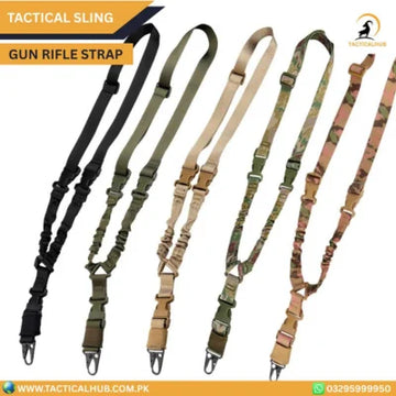Tactical One Single-Point Bungee Sling with M-LOK QD Sling Swivels — Adjustable, Shock-Absorbing