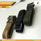 Heavy-Duty CQB Tactical Riggers Belt | Quick-Release Metal Buckle, Military Nylon Webbing, Outdoor Combat Gear