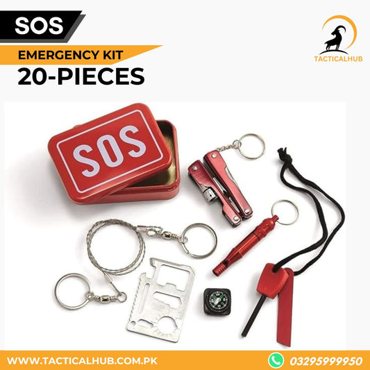 SOS Emergency Kit 20-Piece Survival Kit