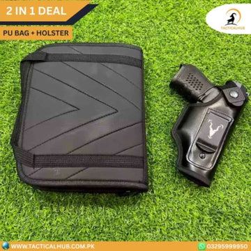Multi-Purpose PU Bag + Holster Set – Durable & Convenient 2-in-1 Deal