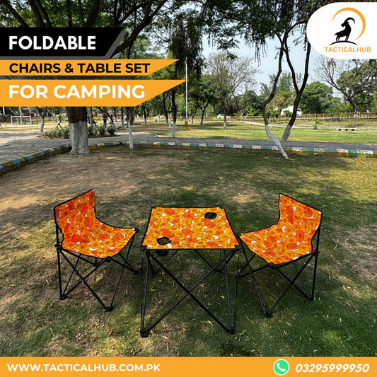 Foldable Chairs with Table set for Outdoor - Camping