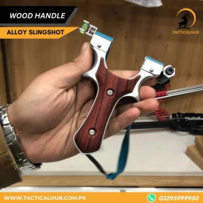 Slingshot with a Classic Wood Handle