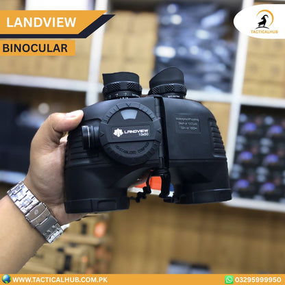 LANDVIEW Professional 10x50 Marine Binoculars | Waterproof with Compass for Boating, Fishing & Travel
