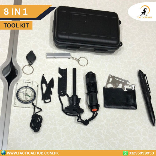 8-in-1 Professional Multi-Tool Kit | Heavy-Duty Portable Tool for Outdoor Adventures & Daily Repairs