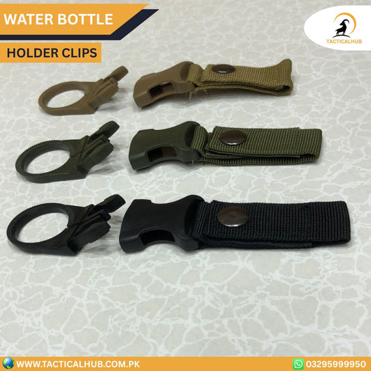 3-Pack EDC Water Bottle Clips | Durable Outdoor Buckle Hooks for Backpack, Hiking & Survival Gear