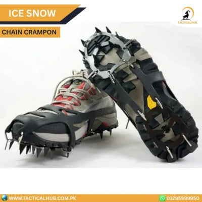 Heavy-Duty Ice Snow Chain Crampons for Shoes & Boots