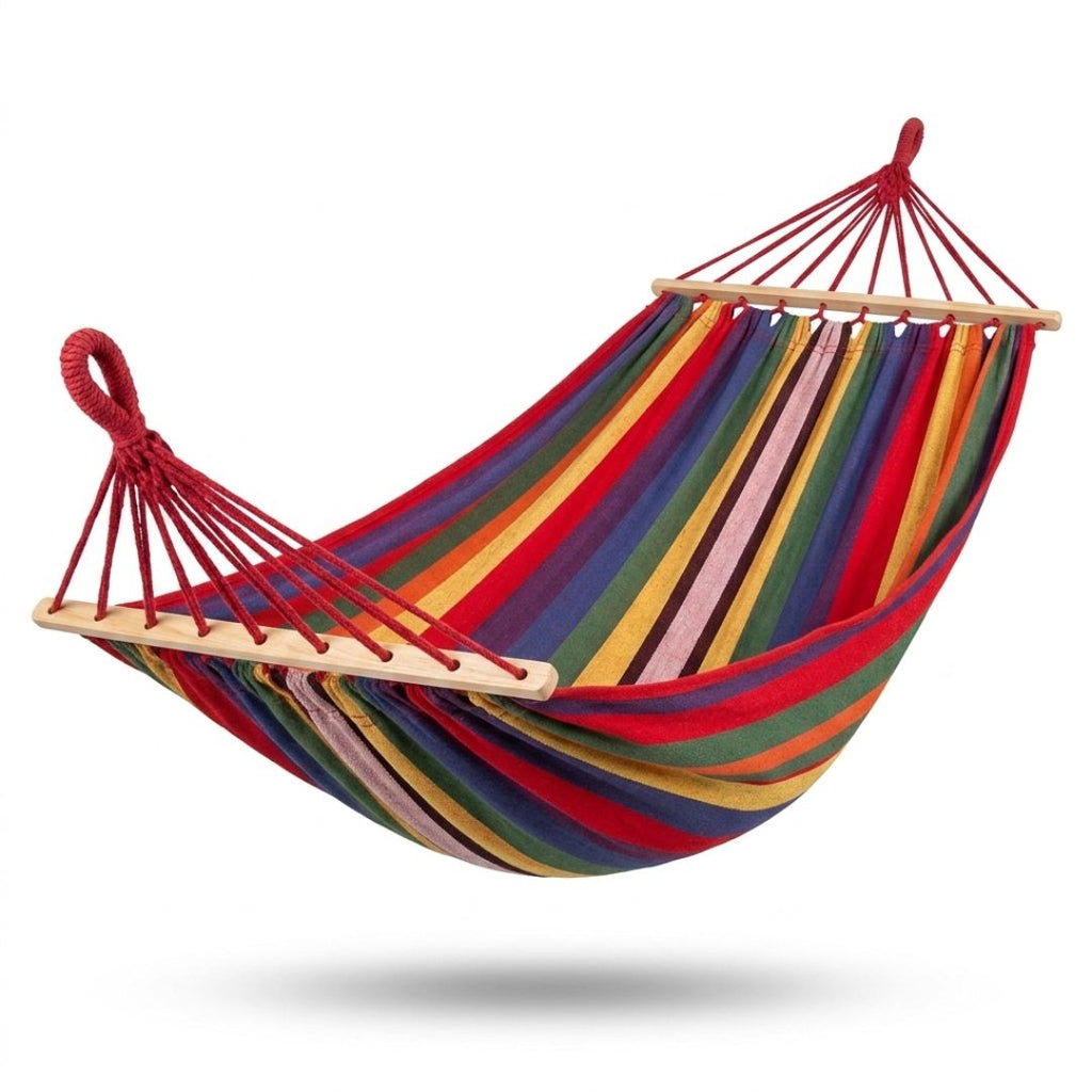 Garden Hammock Striped - Swing with Strong Rope