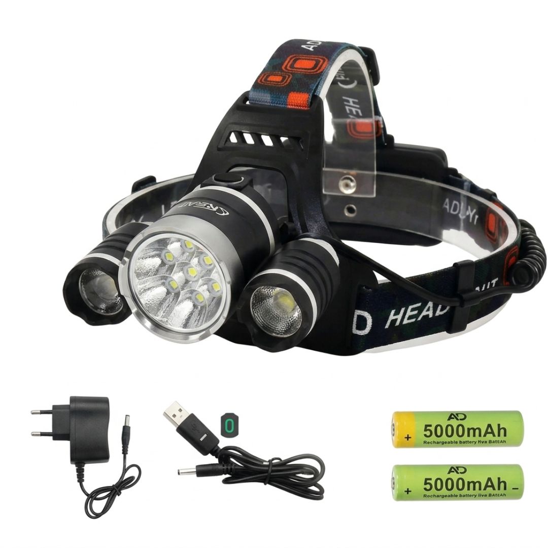 Waterproof Rechargeable Headlamp Torch