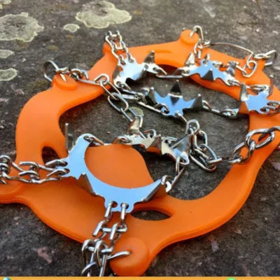 Heavy-Duty Ice Snow Chain Crampons for Shoes & Boots