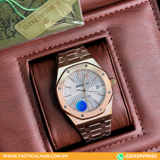 AUDEMARS PIGUET ROYAL OAK GOLD WHITE DIAL