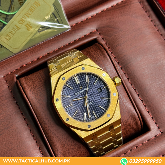 AUDEMARS PIGUET ROYAL OAK FULL ROSE GOLD BLUE DIAL