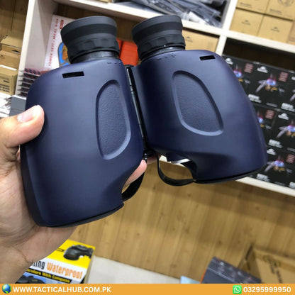 LANDVIEW 10x50 High-Definition Marine Binoculars | Digital Compass & Rangefinder for Boating & Navigation