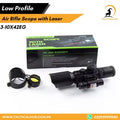 Enhanced Rifle Scope With Laser, 3-10x42