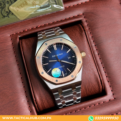 AUDEMARS PIGUET ROYAL OAK GOLDEN SHADES WITH DARK BLUE DIAL