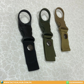 3-Pack EDC Water Bottle Clips | Durable Outdoor Buckle Hooks for Backpack, Hiking & Survival Gear