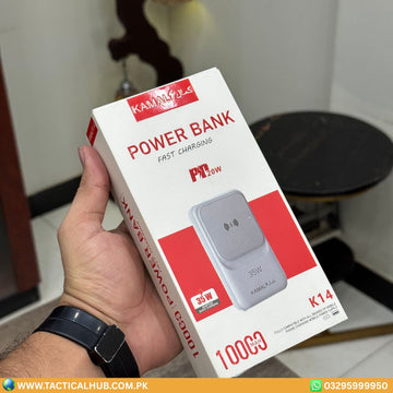 Kamal 35W 10000mah Smart Wireless Power Bank | Fast Charging & Portable Design