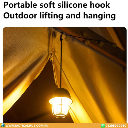 Classic Retro LED Camping Lamp | USB Rechargeable Portable Lantern