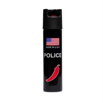 Police Pepper Spray Canister – Black Protective Cap