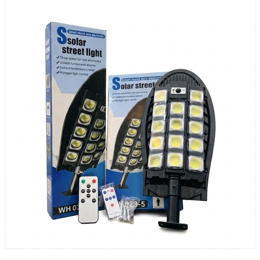 SOLAR STREET LAMP 364 LED 1400W + REMOTE CONTROL + METAL HOLDER