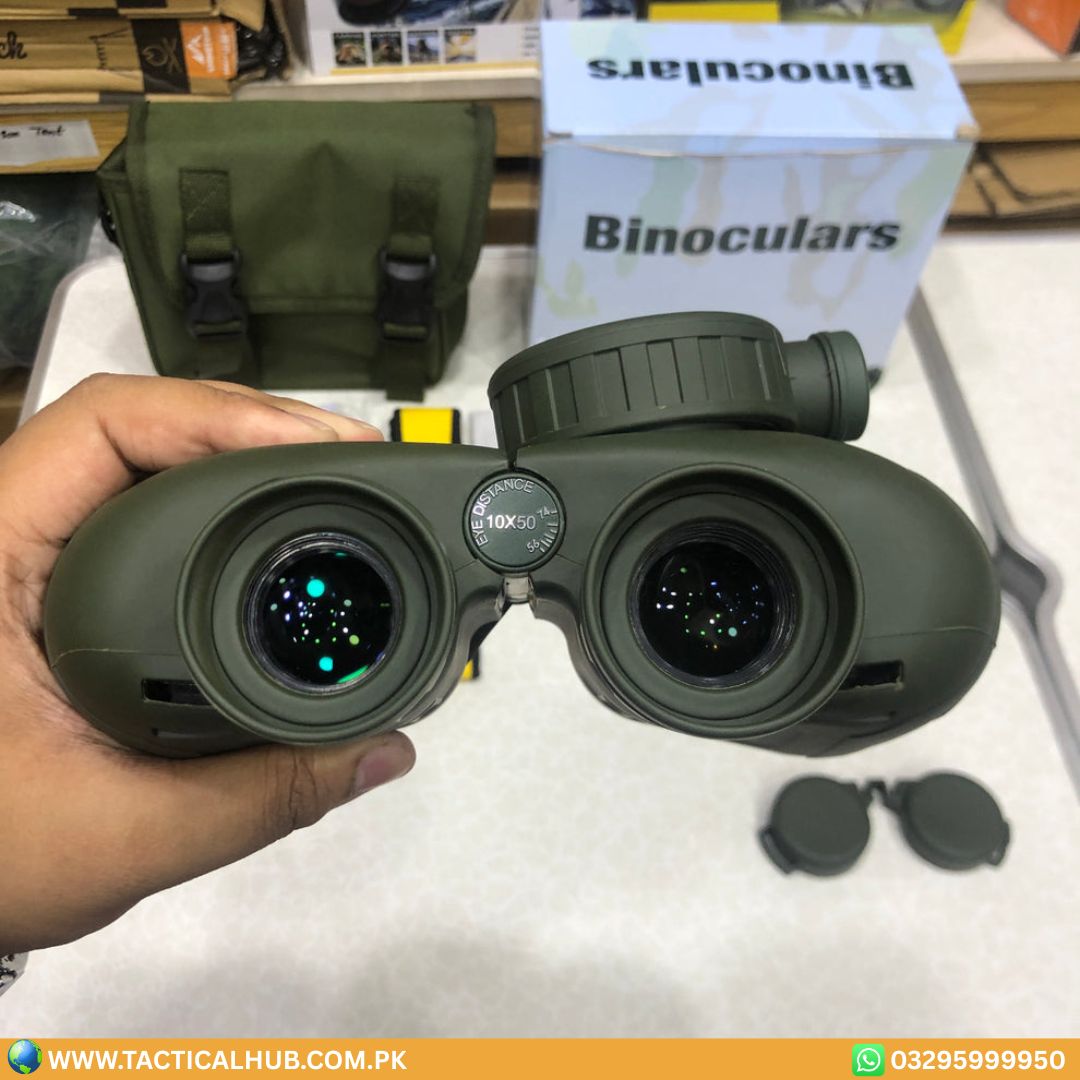 BOSTRON Commander Race Edition 10x50 Waterproof Binoculars with Built-in Compass | Professional Marine & Tactical Optics
