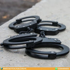 Professional Double-Lock Restraint Cuffs — Heavy-Duty Carbon Steel