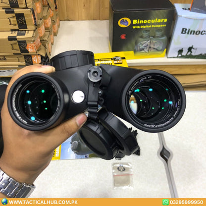LANDVIEW Professional 10x50 Marine Binoculars | Waterproof with Compass for Boating, Fishing & Travel
