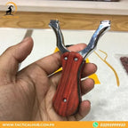 Slingshot, Steel Pocket Folding with 100 Plastic balls