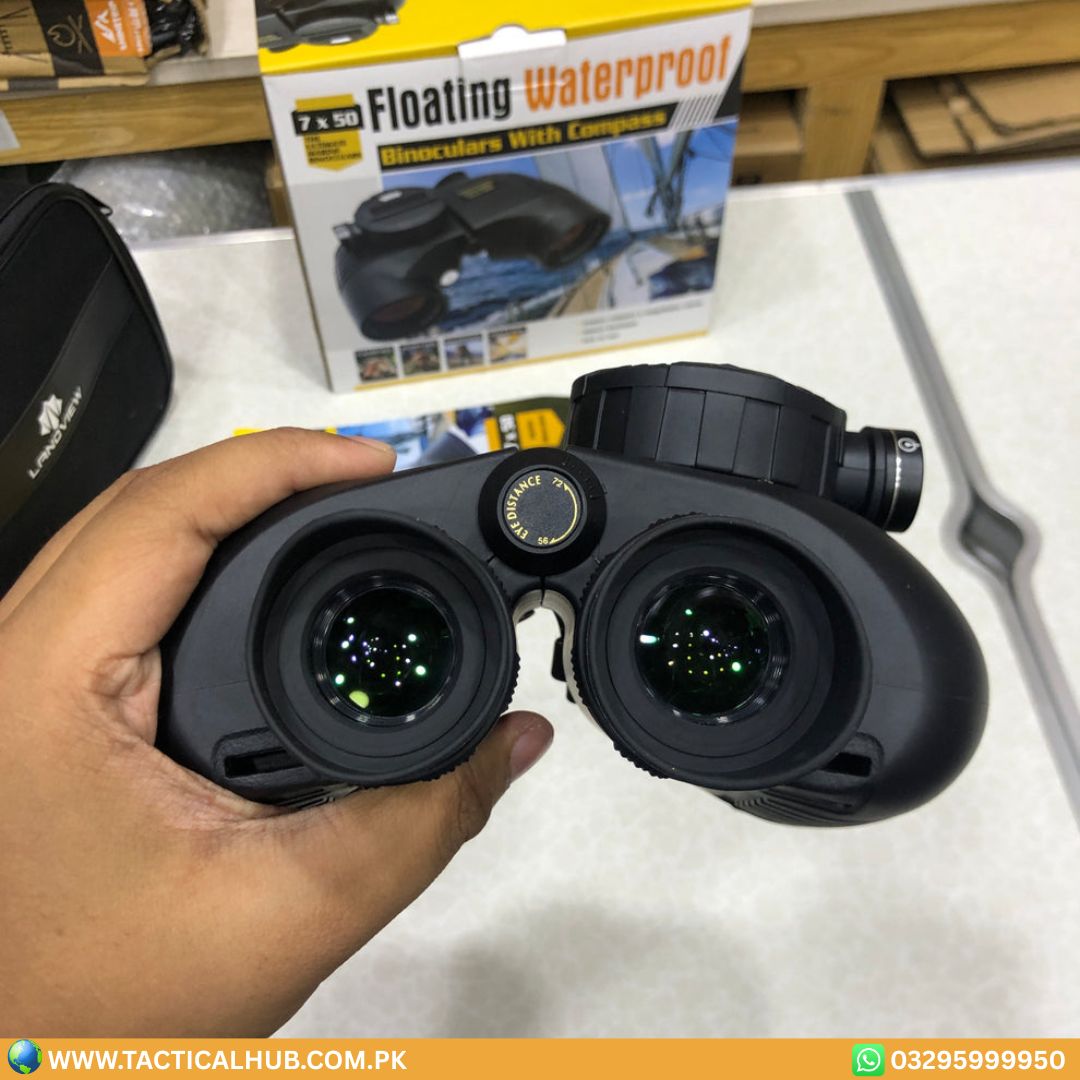 LANDVIEW Professional 10x50 Marine Binoculars | Waterproof with Compass for Boating, Fishing & Travel