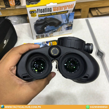 LANDVIEW Professional 10x50 Marine Binoculars | Waterproof with Compass for Boating, Fishing & Travel