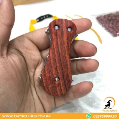 Slingshot, Steel Pocket Folding with 100 Plastic balls