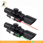 Enhanced Rifle Scope With Laser, 3-10x42