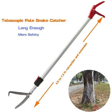 40-Inch Heavy-Duty Snake Catcher Grabber – Professional Aluminum Alloy Handling Tongs