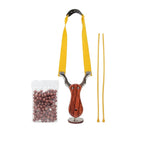 Slingshot, Steel Pocket Folding with 100 Plastic balls
