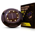 Outdoor Solar LED Ground Disk Lights – Set of 4