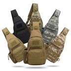 Tactical Military Chest Sling Bag With Water Bottle Holder
