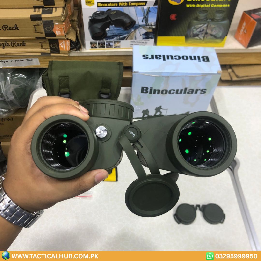 BOSTRON Commander Race Edition 10x50 Waterproof Binoculars with Built-in Compass | Professional Marine & Tactical Optics