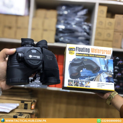 LANDVIEW Professional 10x50 Marine Binoculars | Waterproof with Compass for Boating, Fishing & Travel