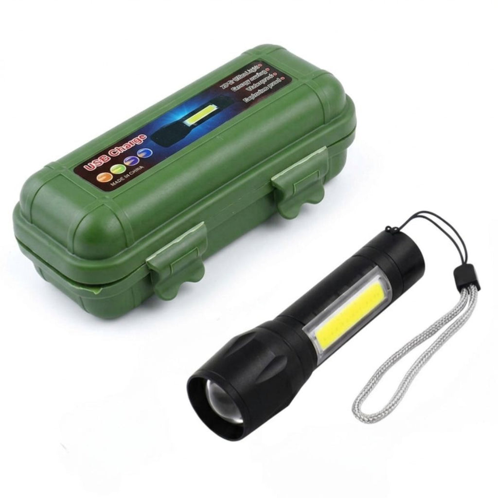 Rechargeable Handy Pocket Torch with Lamp