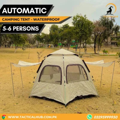 Automatic Waterproof Family Tent for Camping 5-6 persons