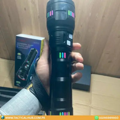 COBA CB-W518 High-Power Aluminum Alloy LED Torch | Rechargeable Outdoor Flashlight