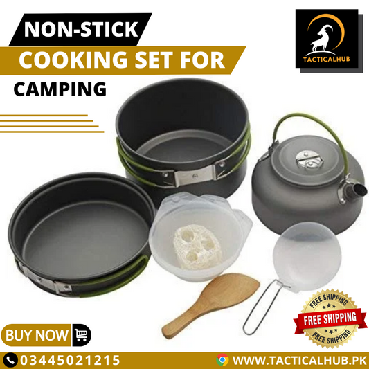 Portable Outdoor Cooking Set Tableware for Camping Picnic Hiking