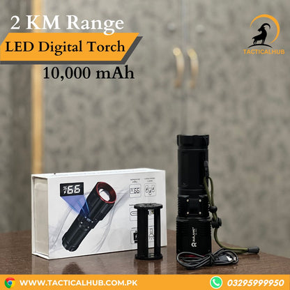 Imported Digital Flash Light Torch - 10000 mAH